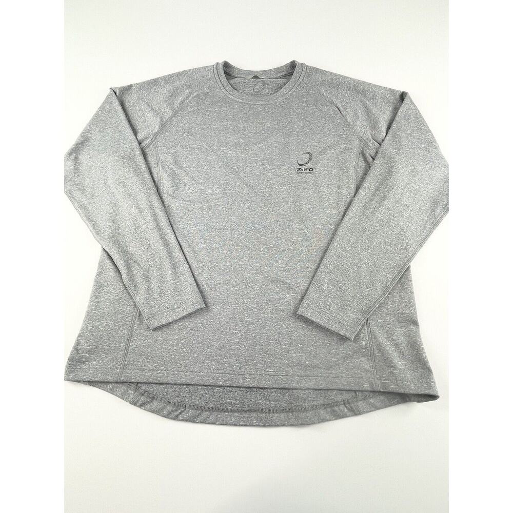 Zero Restriction Men's Medium Gray Long Sleeve Crew Neck Pullover
